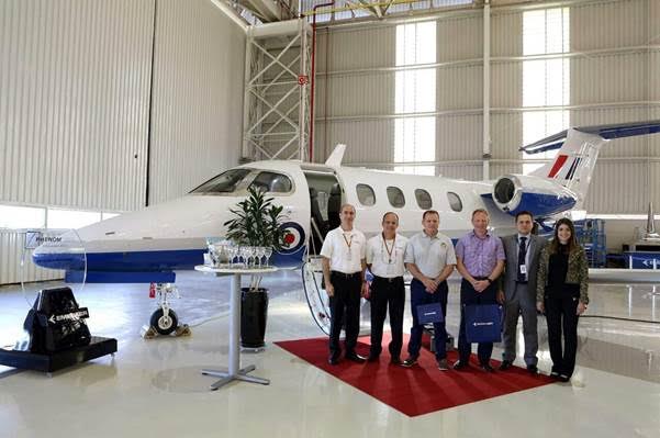 Embraer delivers first Phenom 100 for United Kingdom´s Military Flying Training System programme | The JetAv Blog by John Hall